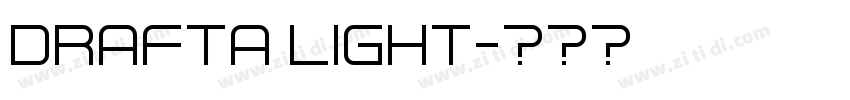 DraftA Light字体转换